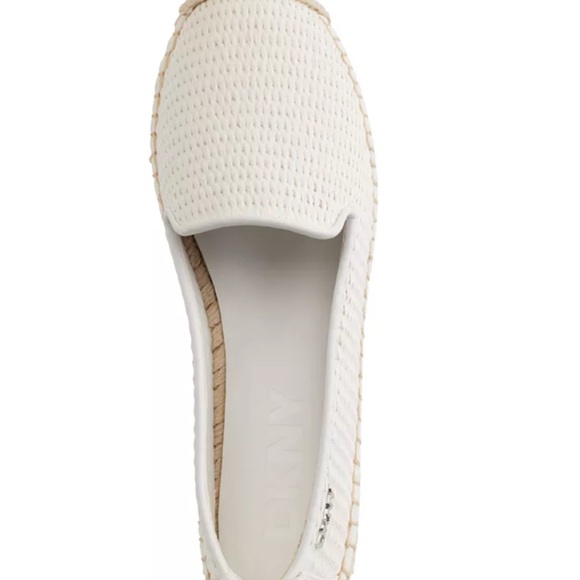 DKNY Women's White Espadrille Slip-On Shoes - Picture 4 of 4
